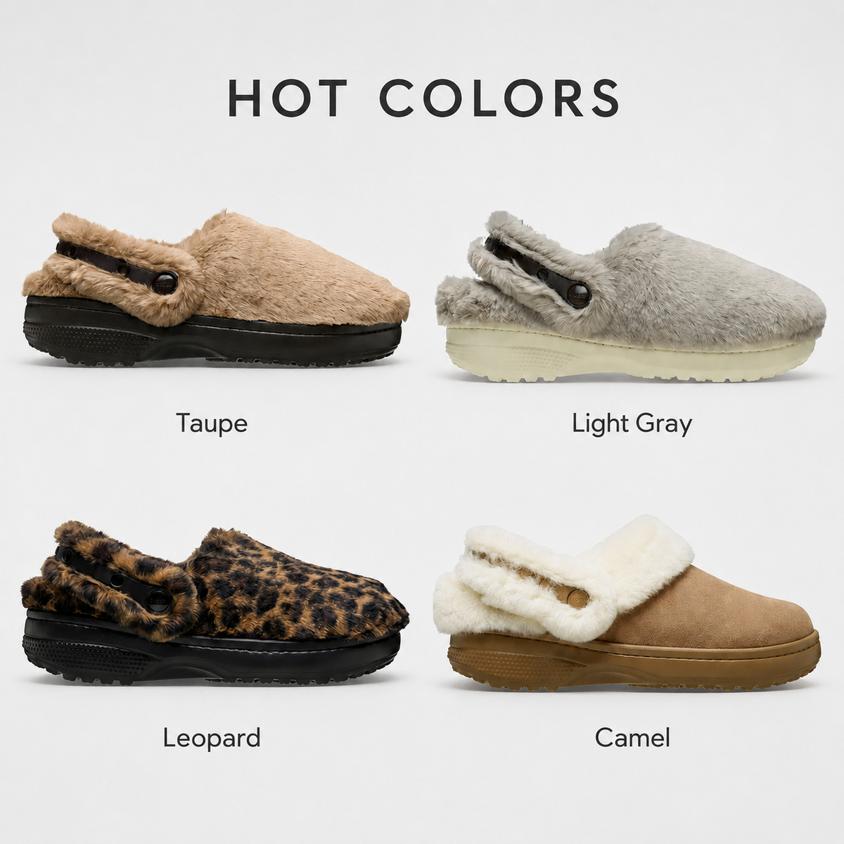 🔥BUY 2 FREE SHIPPING🔥Women's Classic Clogs Fuzzy Slippers